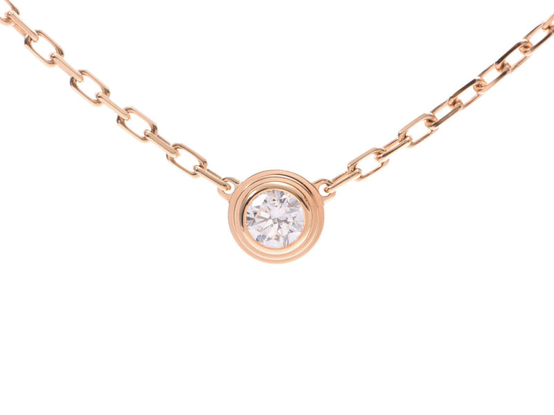 Cartier Diaman Léger De Necklace SM Ladies YG Diamond 2.7g A Rank Good Condition CARTIER Box Used Ginzo