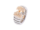 Bulgari, Parente Citbo Gasling Size M Ladies YG/SS/Dial 8.1g Ring A Rank Beauty BVLGARI Used Silver Suburbs Used