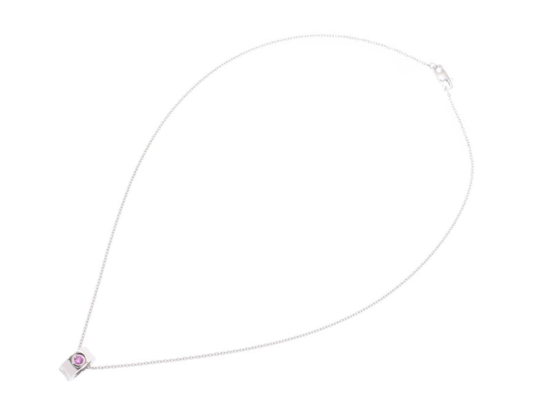 Louis Vuitton Pandantifuan Plant Women's WG 1P Pink Sapphire Necklace 6.6g A Rank Beauty LOUIS VUITTON Used Ginzo