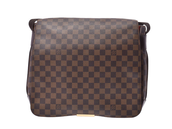Louis Vuitton Damier Bastille Brown N45258 Men Women Ladies Leather Shoulder Bag B Rank LOUIS VUITTON Used Ginzo