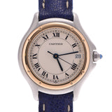 CARTIER カルティエパンテール クーガーSM 
 ベルト：青 レディース YG/SS/革 腕時計
 1267.75 
 中古
