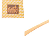 Hermes Tie Yellow Men's Silk 100% AB Rank HERMES Box Used Ginzo