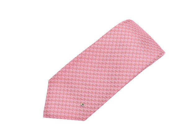 宝格丽领带粉红色大象图案男士丝绸100%a级宝格丽盒用银盒