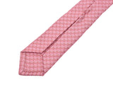 宝格丽领带粉红色大象图案男士丝绸100%a级宝格丽盒用银盒