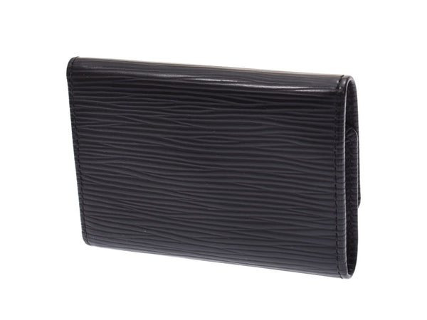 Louis Vuitton epi 6 key case black M63812 men's ladies' genuine leather AB rank LOUIS VUITTON used Ginzo
