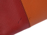 Prada clutch bag by color orange / red レディースサフィアーノ B rank PRADA used silver storehouse