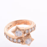 STAR JEWELRY Star Jewelry Star Motif No. 8 Ladies K14YG/Color Stone Ring/Ring B Rank Used Ginzo