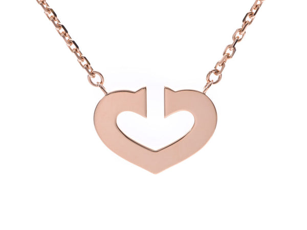 Cartier C heart necklace ladies PG 7.3 g a rank beauty CARTIER box second hand silver jewelry