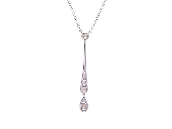 Tiffany Jazz necklace Ladies PT950 Diamond 3.3-g A-Rank, beautiful TIFFANY&CO Box, used silver storehouse