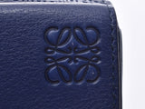 Three Loewe try folds fold wallet blue system men gap Dis calf compact wallet-free beautiful article LOEWE used silver storehouse