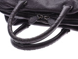 Bottega Veneta Mini Boston Bag Grey Metallic Women's Goatskin AB Rank BOTTEGA VENETA Used Ginzo