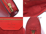 ルイヴィトンエピサンジャックロング red M5233E Lady's real leather shoulder bag AB rank LOUIS VUITTON used silver storehouse