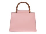 Gucci Bamboo Nim Fair 2WAY Handbag Pink 453767 Ladies Leather/Bamboo A Rank Good Condition GUCCI With Strap Used Ginzo