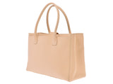 CHANEL Executive 2WAY Tote Bag Beige SV Metal Fittings Ladies Calf AB Rank CHANEL Strap Used Ginzo