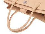 CHANEL Executive 2WAY Tote Bag Beige SV Metal Fittings Ladies Calf AB Rank CHANEL Strap Used Ginzo