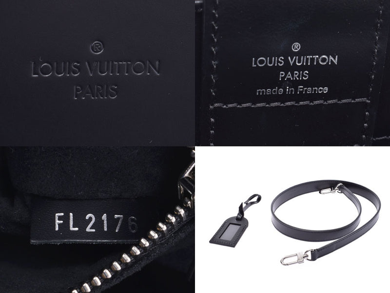 Louis Vuitton Epi Kleber MM Black M51323 Ladies Genuine Leather 2WAY Handbag A Rank Good Condition LOUIS VUITTON Used Ginzo