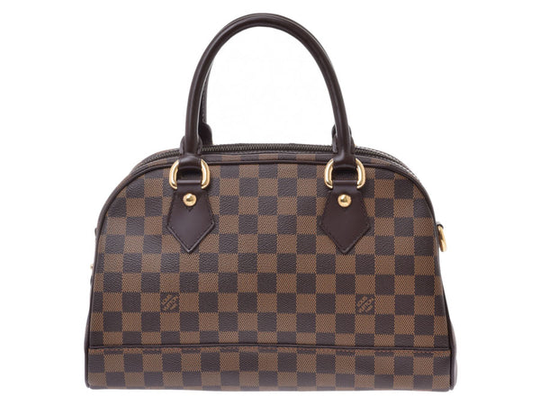 ルイヴィトン ダミエ ドゥオモ ブラウン N60008 レディース 本革 ハンドバッグ Aランク 美品 LOUIS VUITTON 中古 銀蔵