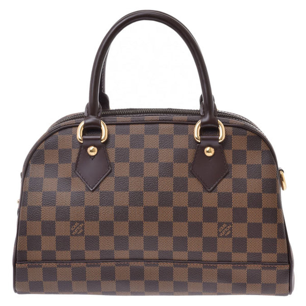 ルイヴィトン ダミエ ドゥオモ ブラウン N60008 レディース 本革 ハンドバッグ Aランク 美品 LOUIS VUITTON 中古 銀 –  銀蔵オンライン