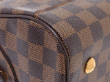 Louis Vuitton Damier Duomo Brown N60008 Ladies Genuine Leather Handbag A Rank Good Condition LOUIS VUITTON Used Ginzo
