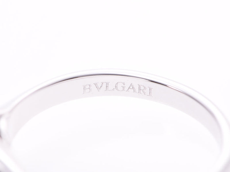 Bulgari Ring#9.5女士WG Diag 0.50ct F-VVS2 3.0g Ring A Rank Beauty BVLGARI Box Difference Books使用银器