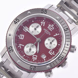 HERMES, Hermes, Clipper, new, back CL2.918, SS, watch, clap, red, red, red, red, rank, rank, used silver.