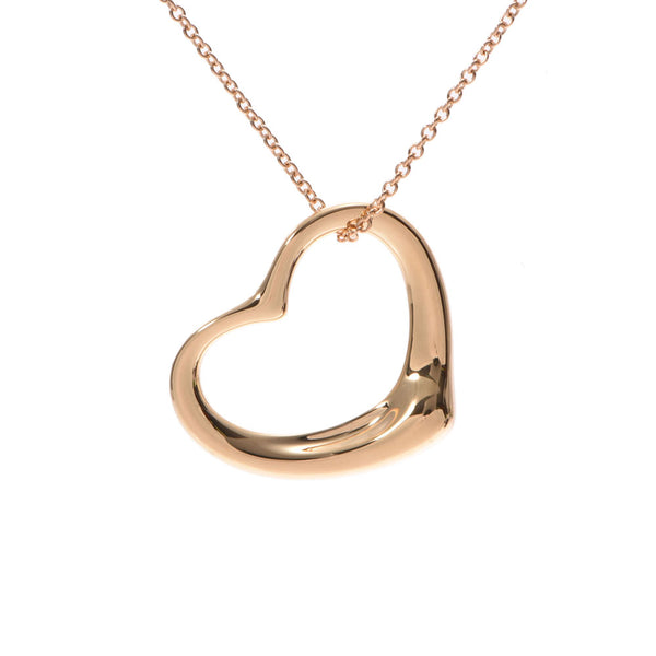 TIFFANY&Co. Tiffany Open Heartnecklace,女士K18YG项链,使用
