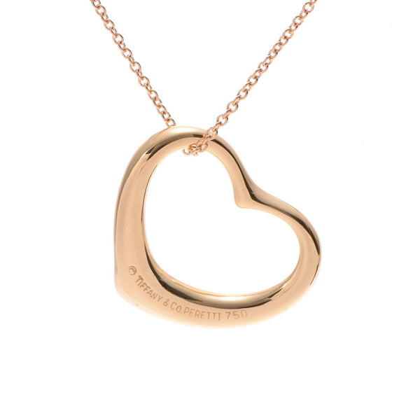 TIFFANY&Co. Tiffany. Open Heartnecklace, K18YG necklace.