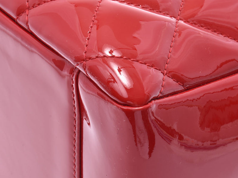 香奈儿 GST 手提包 红色 SV 配件 女士釉质 新 件 CHANEL 画廊 二手银藏