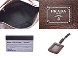 普拉达半肩包茶 SV 配件 BR5096 女士小牛 A 级美容产品 PRADA 画廊二手银藏