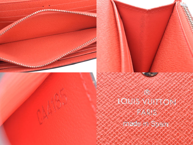 Louis Vuitton Epi Portofeuille Sarah Poppy Petal M61554 Ladies Leather Long Wallet AB Rank LOUIS VUITTON Used Ginzo