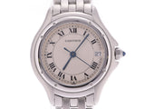 Cartier Panthère Cougar Ivory Dial Ladies SS Quartz Watch A Rank Good Condition CARTIER Used Ginzo