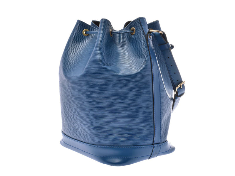ルイヴィトンエピノエ blue M59005 Lady's men real leather shoulder bag B rank LOUIS VUITTON used silver storehouse