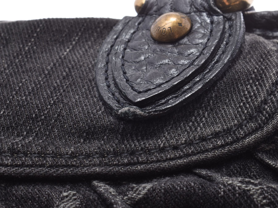 ルイヴィトン モノグラムデニム ネオカビィMM 黒 M95351 USA製