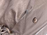 萨尔瓦多菲拉格慕gammocini2way袋青铜女士皮革手袋B等级使用银