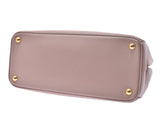 Prada Karelia 2WAY Handbag Pink Beige GP metal fittings 1BA274 Ladies Saffiano New PRADA Gala Strap with Ginzo