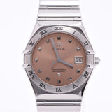 OMEGA Omega Constellation My Choice 1591.61 Ladies SS Watch Quartz Salmon Pink Dial AB Rank Used Ginzo