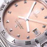 OMEGA Omega Constellation My Choice 1591.61 Ladies SS Watch Quartz Salmon Pink Dial AB Rank Used Ginzo