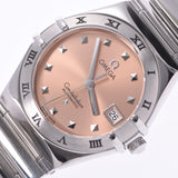 OMEGA Omega Constellation My Choice 1591.61 Ladies SS Watch Quartz Salmon Pink Dial AB Rank Used Ginzo