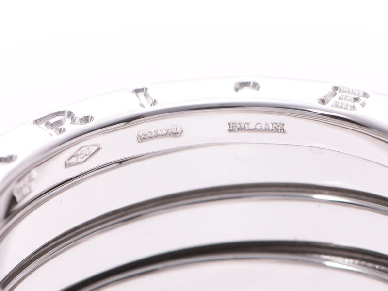 ブルガリ B-ZERO リング Sサイズ #57 レディース メンズ WG 9.9g 指輪 Aランク 美品 BVLGARI 中古 銀蔵
