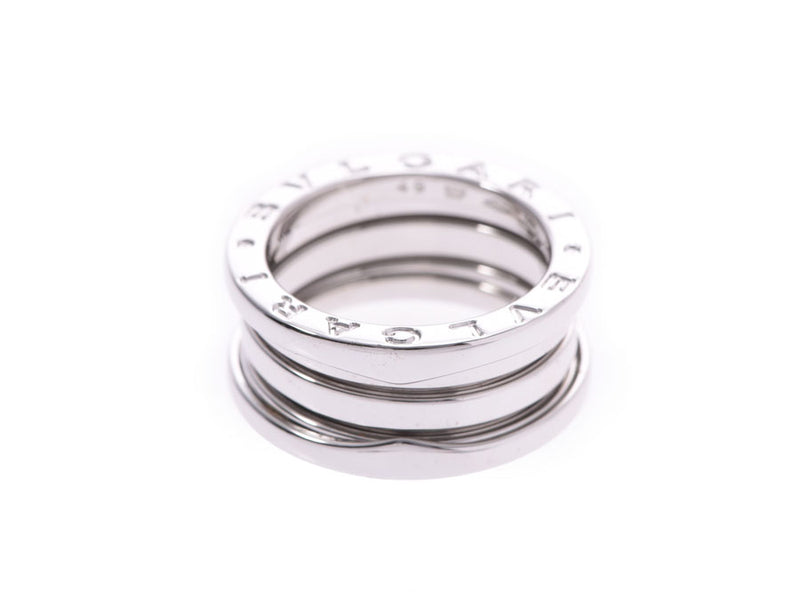 8.5 g of Bulgari B-ZERO ring small size #49 Lady's men WG ring A rank beauty product BVLGARI used silver storehouse