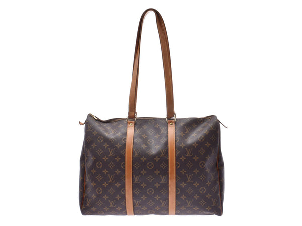 Louis Vuitton Monogram Flannelly 45 Brown M51115 Men's Women's Genuine Leather Shoulder Bag B Rank LOUIS VUITTON Used Ginzo