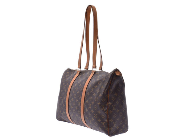 Louis Vuitton Monogram Flannelly 45 Brown M51115 Men's Women's Genuine Leather Shoulder Bag B Rank LOUIS VUITTON Used Ginzo
