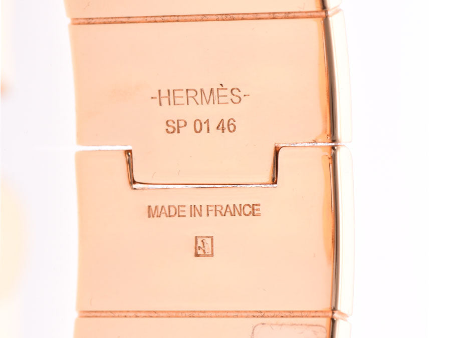 エルメス シャルニエール ラージ ピンクゴールド/黒 レディース バングル ブレスレット 未使用 美品 HERMES 箱 中古 銀蔵 – 銀蔵オンライン