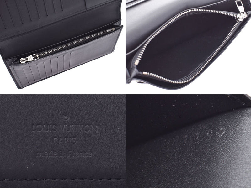 Louis Vuitton Damier anfini portage Black Onyx n63010 men's wallet