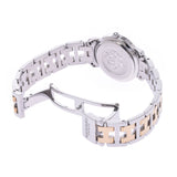 HERMES Hermes Clipper new buckle CL4. 220 ladies ' SS / GP watch Quartz Black Dial A-Rank silver stock