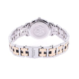 HERMES Hermes Clipper new buckle CL4. 220 ladies ' SS / GP watch Quartz Black Dial A-Rank silver stock