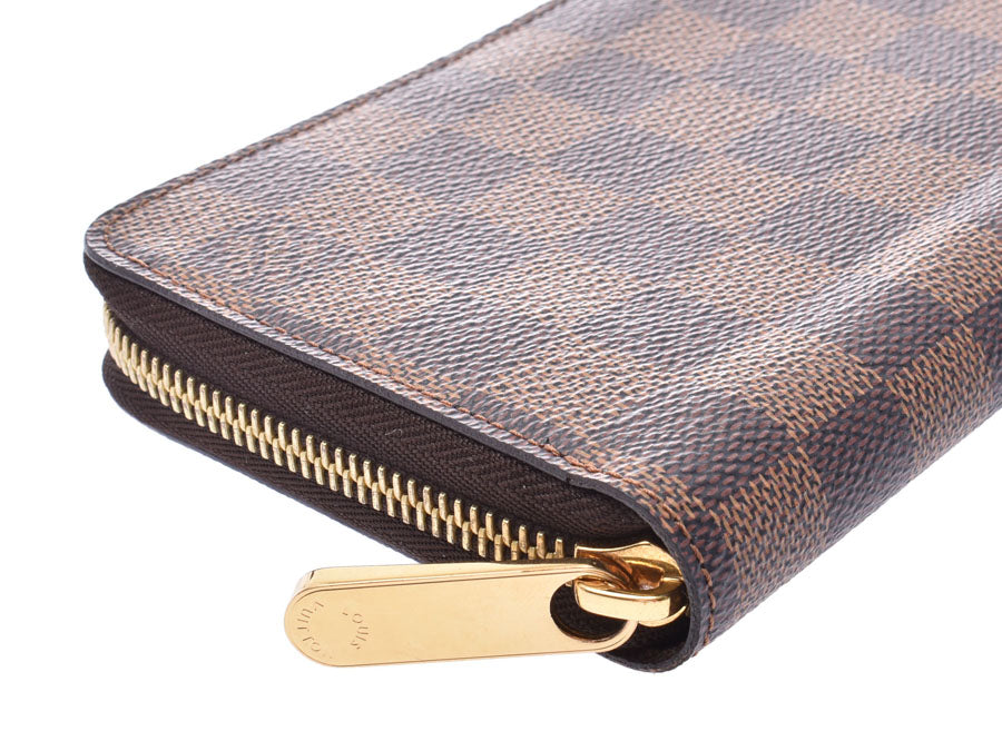 LOUIS VUITTON ルイ・ヴィトン/ジッピー・ウォレット新型/ダミエ/エベヌ/ブラウン/N41661/LM4***/Bランク/89【中古】 LOUIS VUITTON（ルイ・ヴィトン） N41661 ジッピーウォレット ダミエ