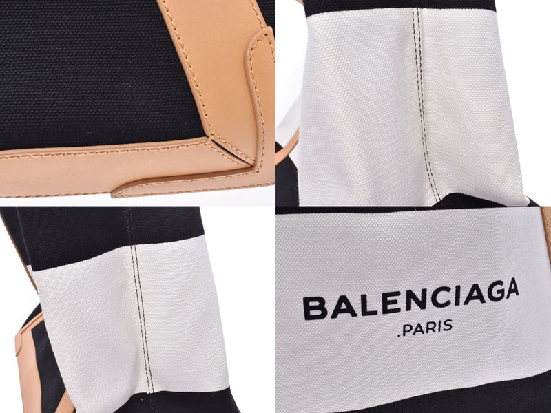 Balenciaga Nevika Bass M White/Black/Beige Ladies Men's Canvas/Leather Tote  Bag A Rank BALENCIAGA Used Ginzo with Pouch – 銀蔵オンライン