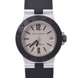 BVLGARI Bvlgari Aluminum AL32A Boys Aluminum/Rubber Watch Quartz Silver Dial AB Rank Used Ginzo