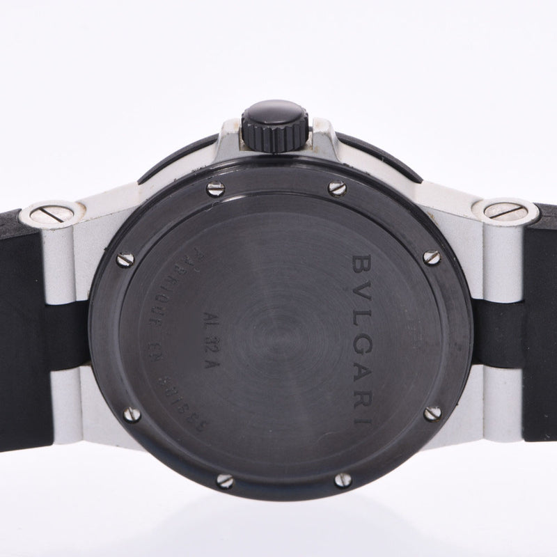 BVLGARI Bvlgari Aluminum AL32A Boys Aluminum/Rubber Watch Quartz Silver Dial AB Rank Used Ginzo